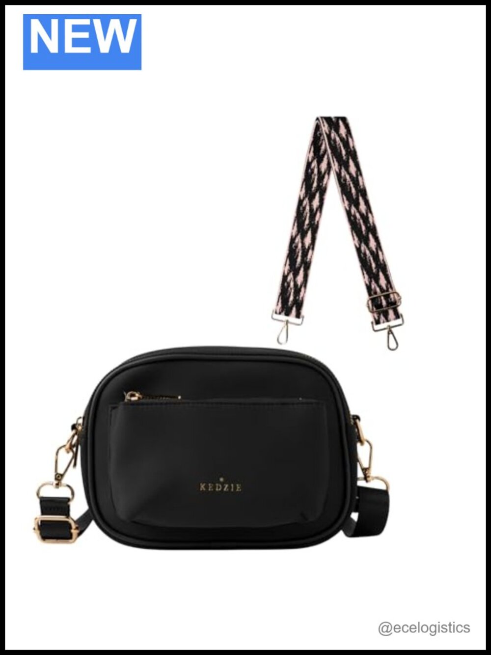 KEDZIE Sloane Crossbody Bag with Interchangeable Strap Bundle - Neoprene,